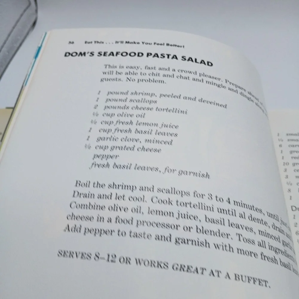 Signed 1st Edition Dom DeLuise Eat This It'll Make You Feel Better Cookbook HC